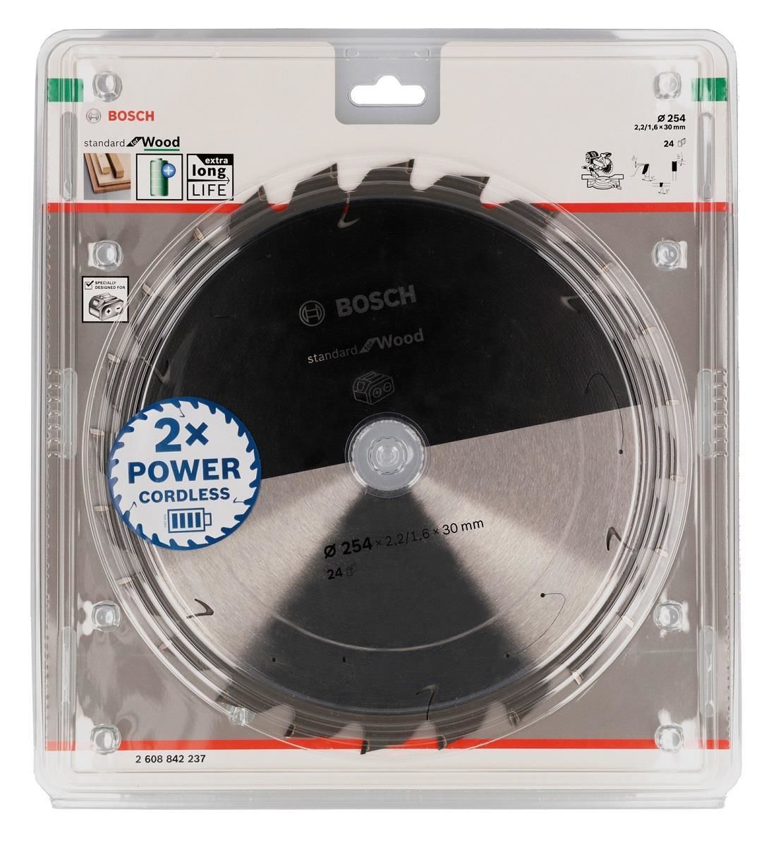 Bosch Sdw Daire Test. Bıç. 254x30 Mm 24D Gcm 18V - 2608842237