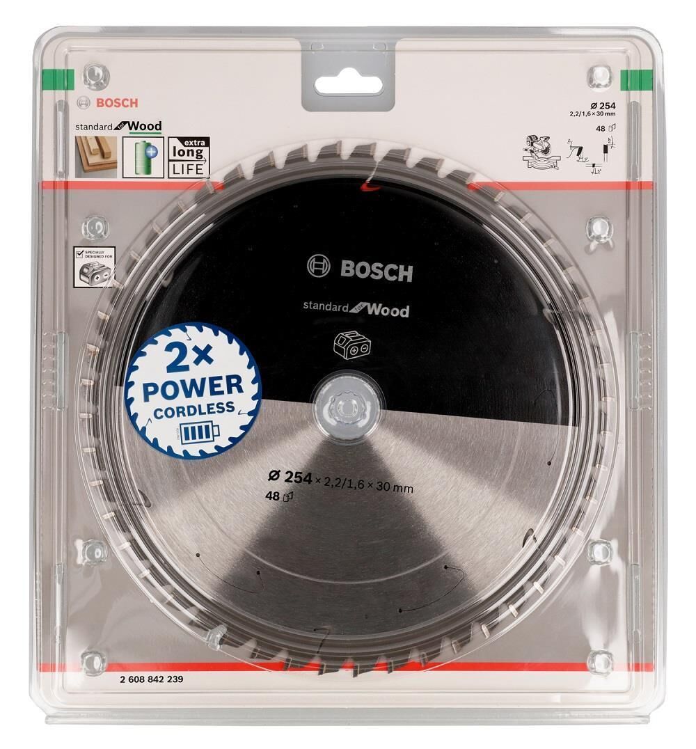 Bosch Sdw Daire Test. Bıç. 254x30 Mm 48D Gcm 18V - 2608842239