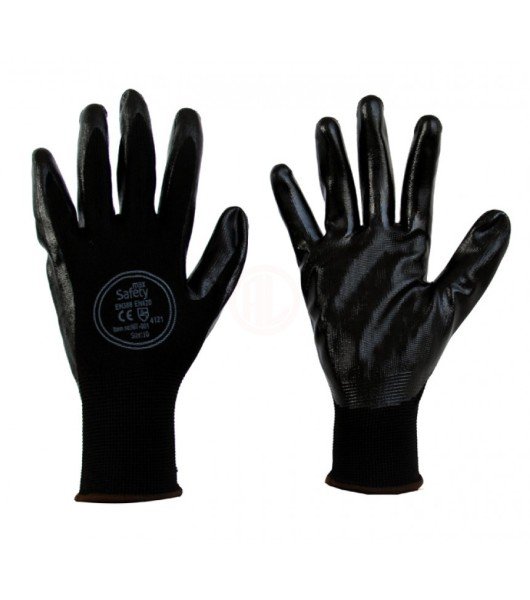 Maxsafety NIT-001 SİYAH NİTRİL MONTAJ ELDİVENİ NO 10 - MAXNIT-001