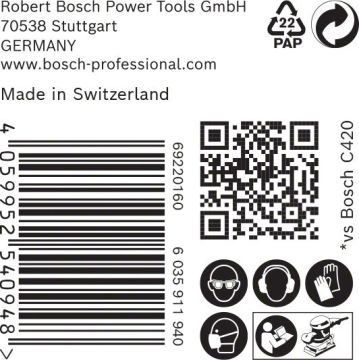 Bosch Ağ Zımpara Expert M480 93x186 mm 180 Kum (50 Adet) - 2608900756