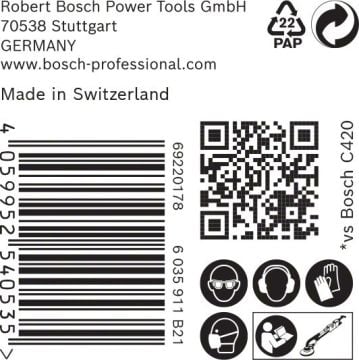 Bosch Ağ Zımpara Expert M480 Ø225 mm 320 Kum (25 Adet) Alçıpan - 2608900715