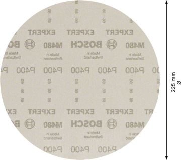 Bosch Ağ Zımpara Expert M480 Ø225 mm 320 Kum (25 Adet) Alçıpan - 2608900715
