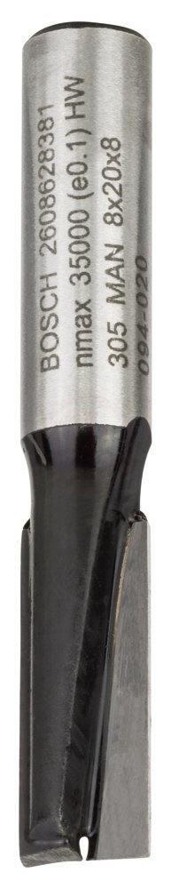 Bosch Çift Oluklu Düz Freze Ucu Standard For Wood 8x8x51 mm - 2608628381