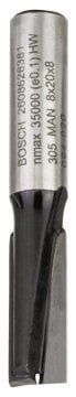 Bosch Çift Oluklu Düz Freze Ucu Standard For Wood 8x8x51 mm - 2608628381