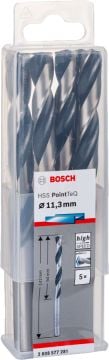 Bosch Metal Matkap Ucu HSS PointTeQ (DIN 338) 11,3 mm (5 Adet) - 2608577281