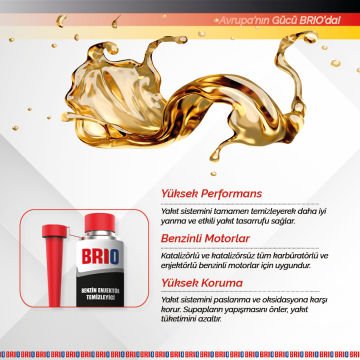 Brio Benzin Enjektör Temizleyici 300 Ml 2'li
