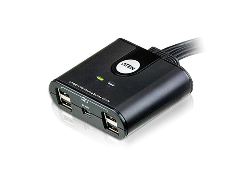 Aten Usb Arayüzüne Sahip Cihazları Paylaştıran Switch, Usb 2.0 , 4 Pc, 4 Usb Cihaz