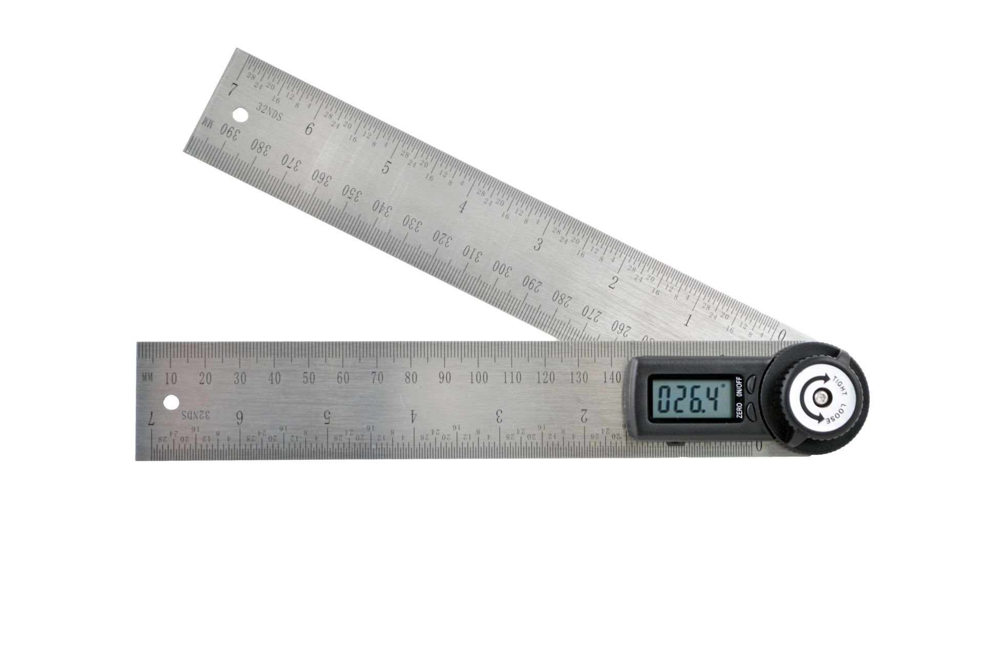 BTS Açı Ölçer ve Cetvel Dijital LCD 200 mm