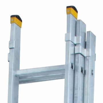 MHT Skybest 3X15 Basamaklı Üç Parçalı Sürgülü Alüminyum Merdiven