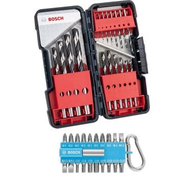 Bosch Akülü Vidalama Matkabı GSR 185-LI + Alet Seti 12 Parça