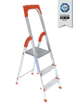 Saraylı Alüminyum Merdiven 3 Basamaklı (2+1)