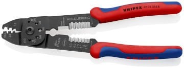 Knipex Papuç Sıkma Ve Kablo Sıyırma Pensi 215 Mm - KNI9721215B