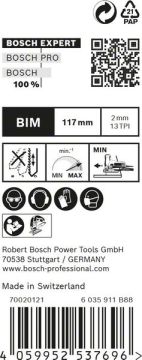 Bosch Dekupaj Testere Bıçağı Expert ExCleanHardW T308BF (25 Adet) - 2608900545