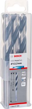 Bosch Metal Matkap Ucu HSS PointTeQ (DIN 338) 12,2 mm (5 Adet) - 2608577290