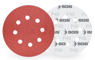 SGS 436 Cırtlı Zımpara Ao 225 Mm 80 Kum 8+1 Delikli