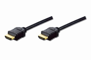 Assmann Digitus Hdmı High Speed With Ethernet Bağlantı Kablosu (Hdmı 1.3), Full Hd, 1080P, Hdmı Tip A Erkek - Hdmı Tip A Erkek, 5 Mt, Çift Kat Zırhlı, Altın Kaplama, Siyah Renk