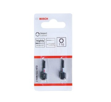 Bosch Vidalama Ucu Impact Control T10x25 mm (2 Adet) - 2608522472