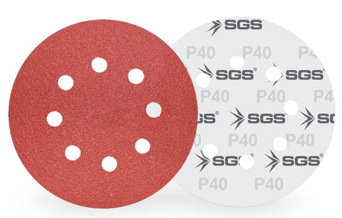 SGS 438 Cırtlı Zımpara Ao 225 Mm 120 Kum 8+1 Delikli