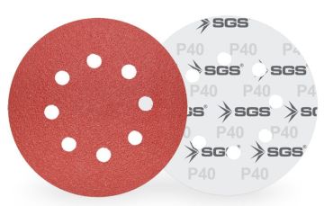 SGS 438 Cırtlı Zımpara Ao 225 Mm 120 Kum 8+1 Delikli