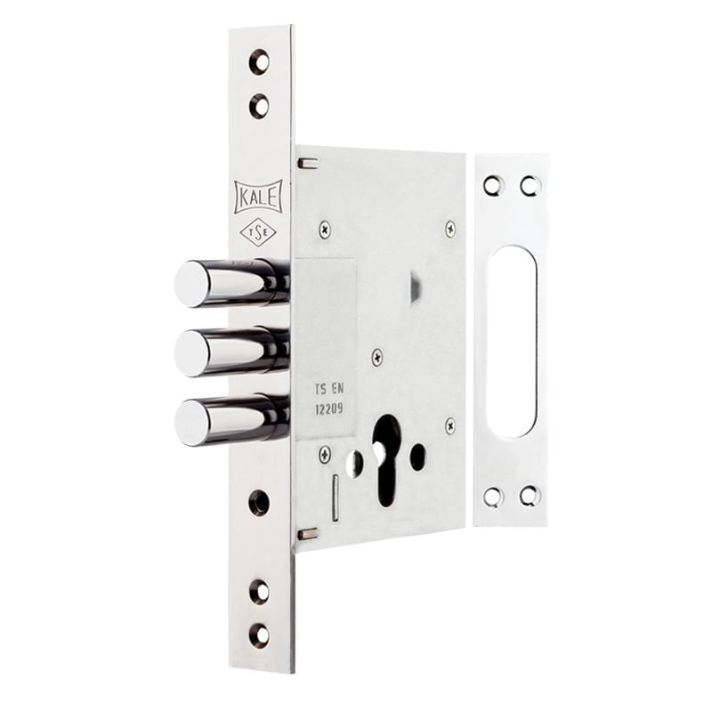 Kale Kilit Çelik Kapı Emniyet Kilidi Plus Krom Karşılıksız Kutusuz 60 Mm (68 Mm Silindirli)