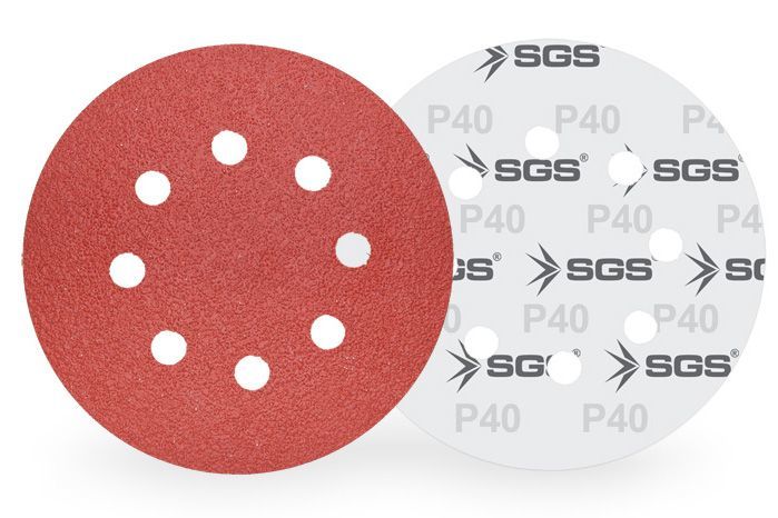 SGS 440 Cırtlı Zımpara Ao 115Mm 40Kum Delikli