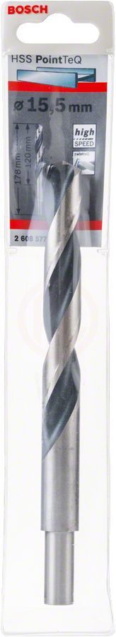 Bosch Metal Matkap Ucu HSS PointTeQ (DIN 338) 15,5 mm (1 Adet) - 2608577309
