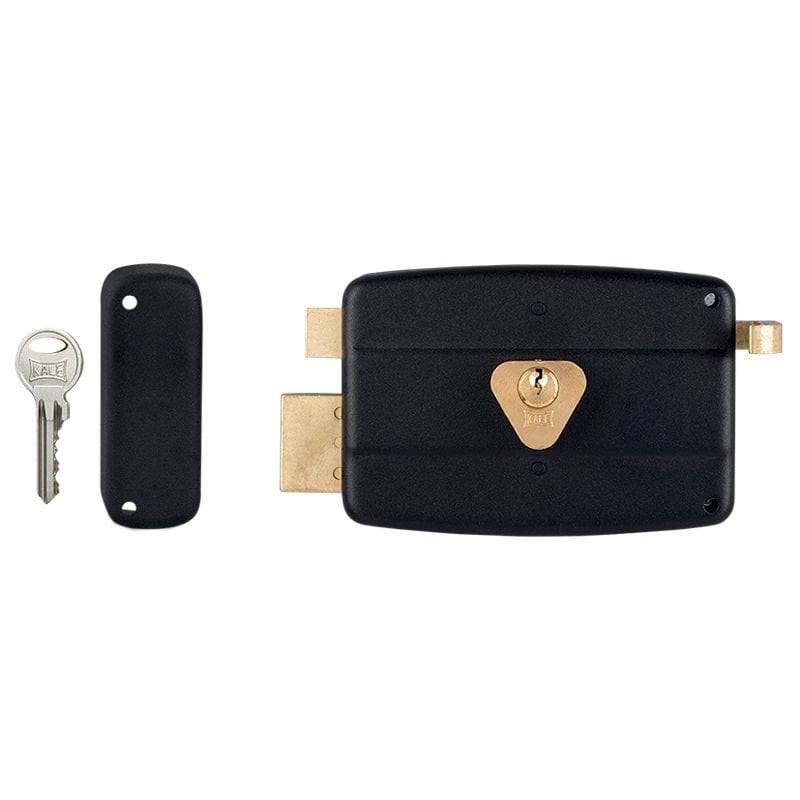 Kale Kilit Silindirli Trajlı Daire Kilidi Siyah 14 Cm (52 Mm Silindir) Blisterli