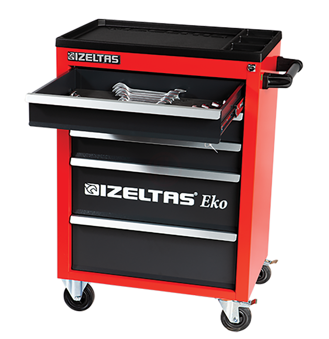 İzeltaş Eko Serisi Takım Dolabı Gri Gövde Gri Çekmece (5 Çekmeceli)