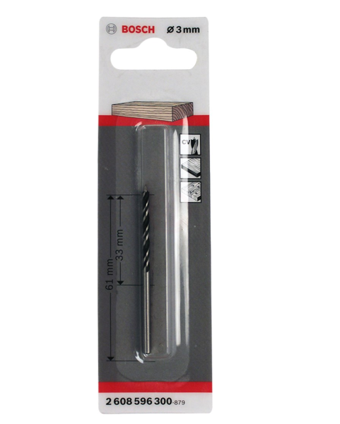 Bosch Ahşap Matkap Ucu Silindir Şaft 3,0x60 mm - 2608596300