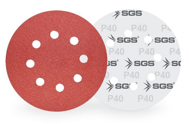 SGS 444 Cırtlı Zımpara Ao 115Mm 120Kum Delikli