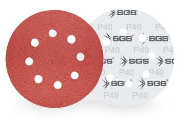 SGS 444 Cırtlı Zımpara Ao 115Mm 120Kum Delikli