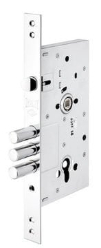 Kale Kilit Çelik Kapı Kilidi Monoblok Krom Karşılıksız Kutusuz 60 Mm (68 Mm Silindirli)