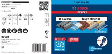 Bosch Delik Açma Testeresi Expert PC-Plus TM 152 mm - 2608900444