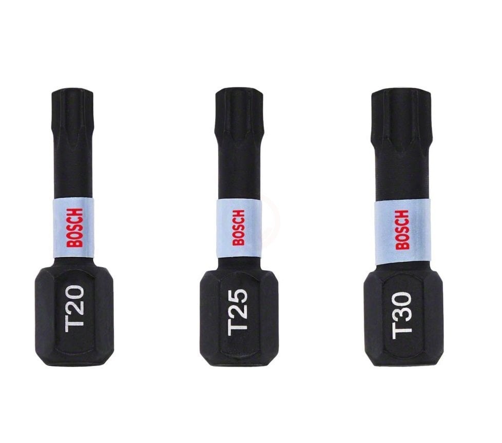 Bosch Vidalama Ucu Impact Control Set 25 mm (3 Parça T20/25/30) - 2608522479