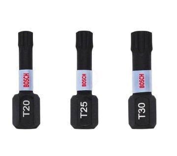 Bosch Vidalama Ucu Impact Control Set 25 mm (3 Parça T20/25/30) - 2608522479