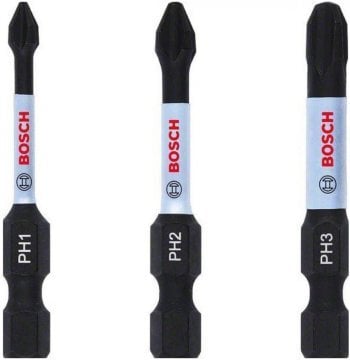 Bosch Vidalama Ucu Impact Control Set (3 Parça PH1/2/3 x 50 mm) - 2608522491