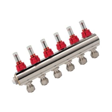 KAS Kollektör Debi Ayarlı 1 İnç (6 Delikli)