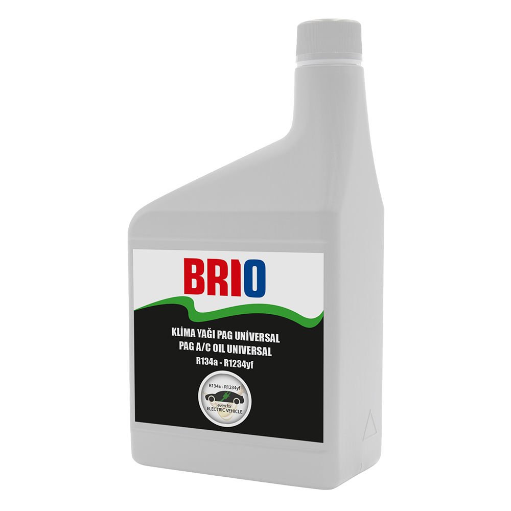 Brio 0304-PAG1000 KLİMA YAĞI PAG UNİVERSAL R134A  + 1234YF + EV 1000 ML
