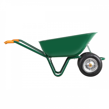 YKS Demonte Çift Tekerlekli El Arabası 3.80 Şişme Rulmanlı (3,50x7)