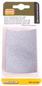 Proxxon Silikon Karbür Zımpara 400 Kum (20 Adet) PS13 İçin (28826)