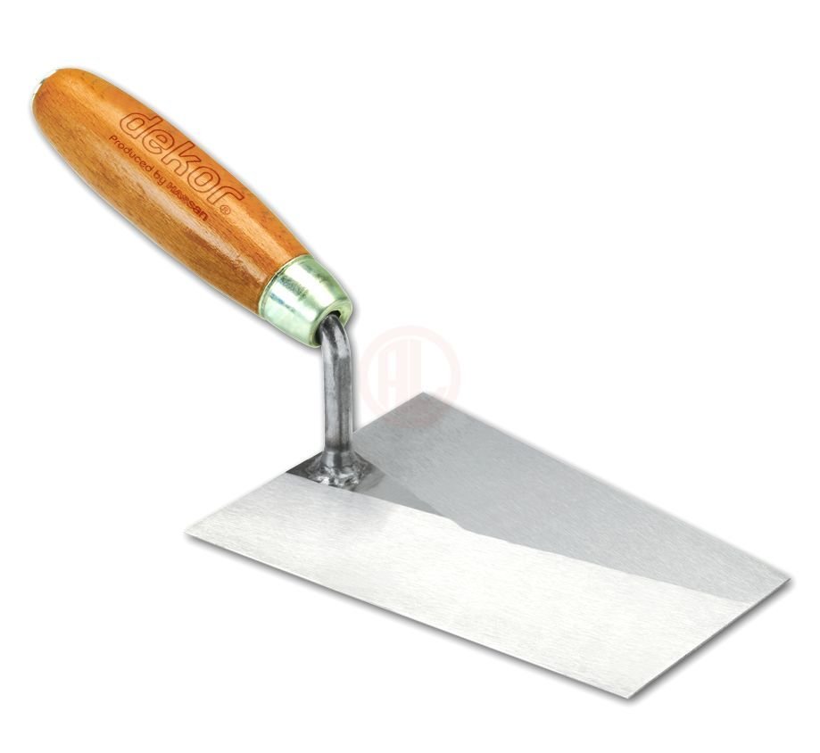 Dekor Hassan Duvarcı Malası Ahşap Saplı Yay Çeliği 14 Cm