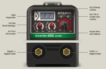 AS Kaynak Örtülü Elektrod Kaynak Makinesi Inverter 255 Ultra