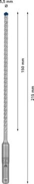 Bosch Kırıcı Delici Uç SDS-Plus-7X Expert 5,5x215 mm (1 Adet) - 2608900067