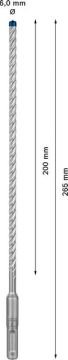Bosch Kırıcı Delici Uç SDS-Plus-7X Expert 6x265 mm (10 Adet) - 2608900162