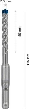 Bosch Kırıcı Delici Uç SDS-Plus-7X Expert 7x115 mm (1 Adet) - 2608900083