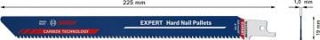 Bosch Panter Testere Bıçağı Expert HardNailPallet S1122CHM (10 Adet) - 2608900388