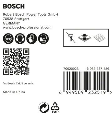 Bosch Seramik Matkap Ucu Expert HEX-9 HardCeramic Set 6 mm (5 Adet) - 2608900599