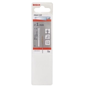 Bosch Metal Matkap Ucu HSS-TiN (DIN 338) Titanyum 1,0x34 mm (1 Adet) - 2608596661