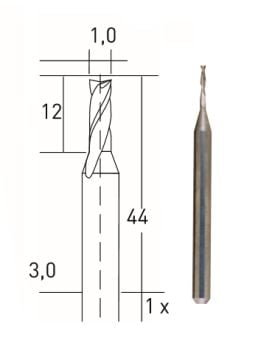 Proxxon Freze Ucu 1,0 mm (1 Adet) (28758)