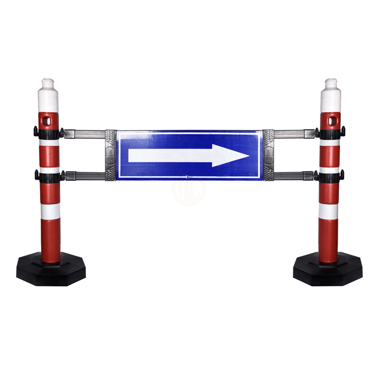 MFK Plastik Levhalı Dikme Bariyer 30x80 Cm Kırmızı - MFK7120